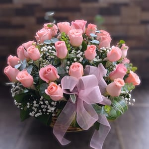 Flower basket 'Chocolates for you'