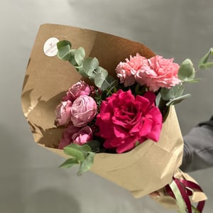 Compliment Bouquet in Kraft Paper