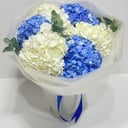 Ramo de Hortensias Azules y Blancas