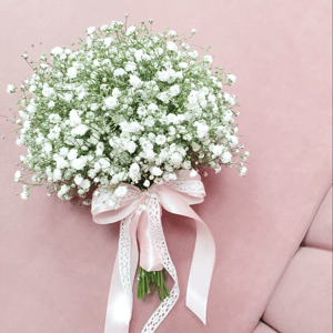 Bride's bouquet of gypsophila