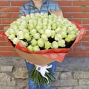 Ramo de rosas blancas 101 uds