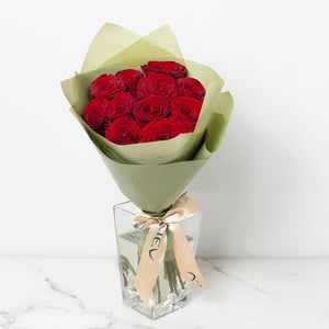 Bouquet of red roses 11 pcs