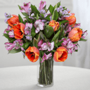 Bouquet 'Delight: Tulips and Alstroemerias'