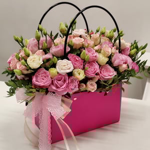 Flower box 'Pink mood'