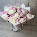 Bouquet of fragrant peonies