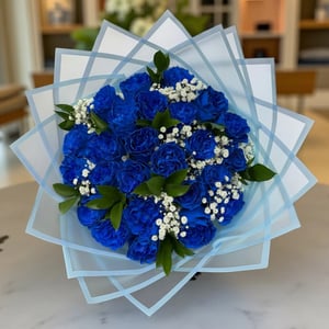 24 Blue Roses Bouquet