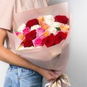 Blumenstrauß 'Strauß bunter Rosen 25 Stk'