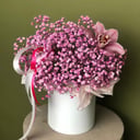 Caja de flores 'Helado de fresa'