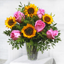 Bouquet 'Fairy Tale: Roses and Sunflowers'