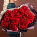 9 French roses with decoration