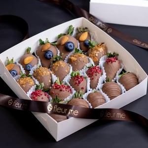 A set of strawberries in chocolate "Kueron" 20 berries