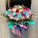 Hat box with flowers 'Fiesta'