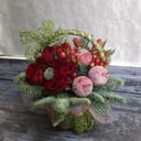 Cesta de flores 'Christmas basket'