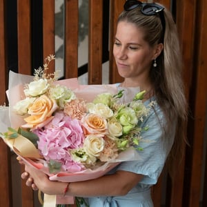 Bouquet with hydrangea