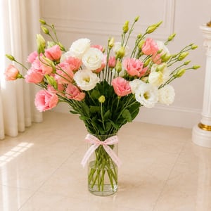 Bouquet of 9 Mixed Premium Lisianthus wi