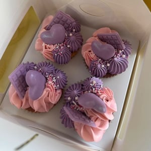 Pink Lilac Mini Cupcake Gift Box