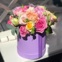 Hat box with flowers