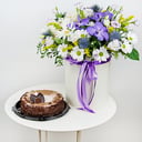 The "Cloud of Tenderness" composition with cake