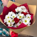 Mixed bouquet with chrysanthemums