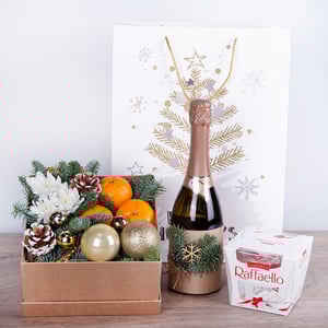 Tourbillon de neige au champagne sans alcool