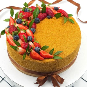 Medovik (pastel de miel), 1,5 kg, para un cumpleaños