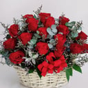 Flower basket '15 Red Roses Basket'