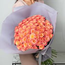 Ramo de rosas durazno 101 uds