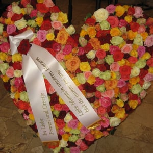 buntes Rosenherz