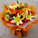 Blumenstrauß 'Orangen Sommer'