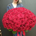 Hat box with flowers 'Splendor'