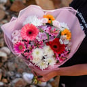 Ramo 'Bouquet of Gerberas, Alstroemerias and Chrysanthemums'