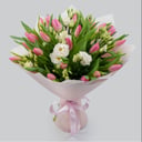 Ramo 'Paleta de primavera (blanco-rosa)'