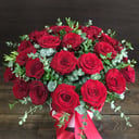 Hat box with flowers 'Box 4'