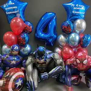 Balloon set 183 - with superheroes