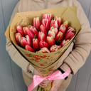 Blumenstrauß 'Bouquet of 25 tulips "Strudel"'