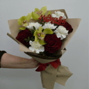 Blumenstrauß 'Strauß Rosen, Chrysanthemen und Orchideen'