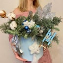 Caja de sombreros navideños