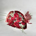 Bouquet with gypsophila