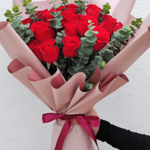 Bouquet of 48 red roses