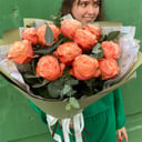 Bouquet of peony roses