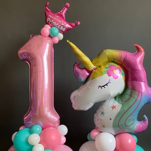 Lot de ballons 177 - Un an avec une licorne
