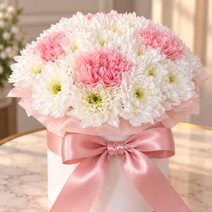 Boîte de marguerites d'amour