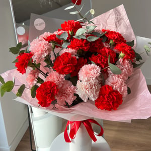 Blumenstrauß Herzensfarben