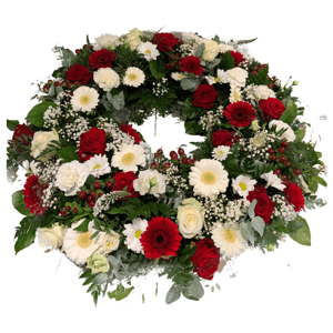 Red White Wreath