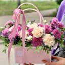 Bright floral composition of flowers