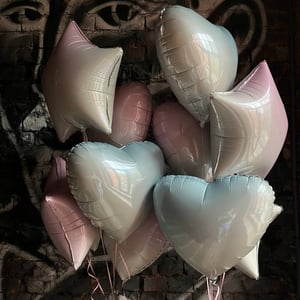 Weiß-Rosa Gradient Double