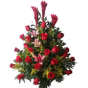 Traditional rose arrangement