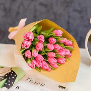 Bouquet of Pink Tulips