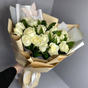 White Roses in Arrangement