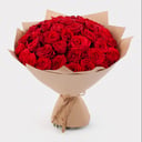 Bouquet of 51 roses "Red Lightning"